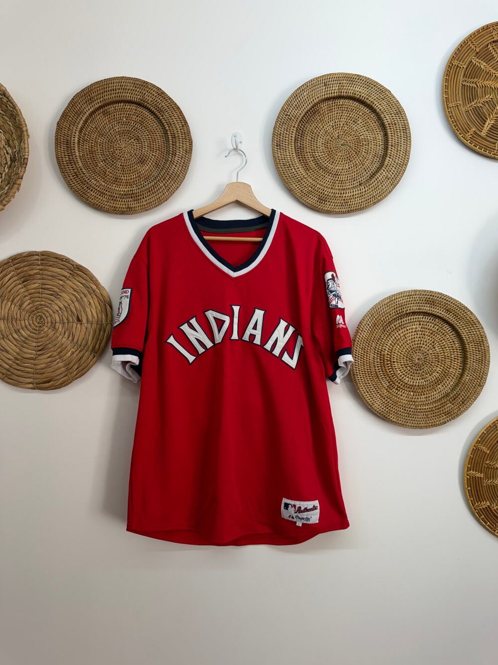 Vintage Cleveland Indians Majestic Wild Thing Rick Vaughn Jersey Large